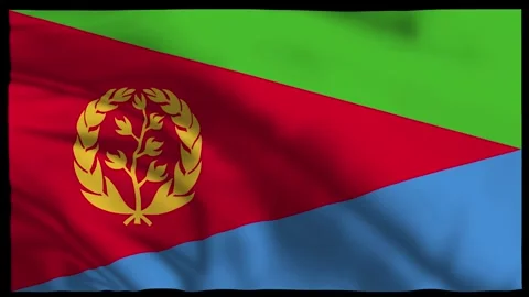 Eritrea Flag Wavy Animation | Eastern Africa Stock Footage 303700341
