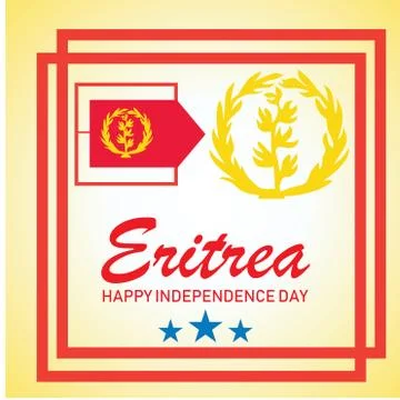 Eritrea independence day logo design vector Stock Illustration
