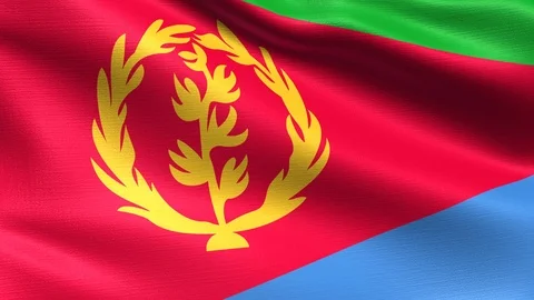Eritrea Looping Flag 4K, Seamless looping with highly detailed fabric texture Stock Footage 106595068