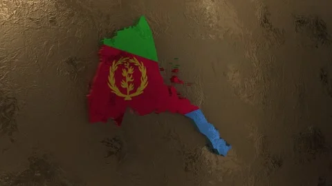 Eritrea Map Stock Footage 279123796