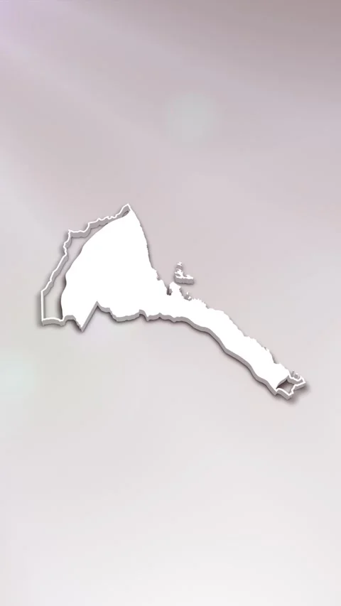 Eritrea Map Intro 스톡 동영상 261659927