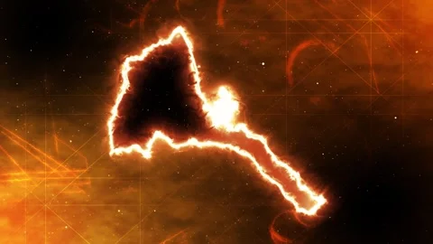 Eritrea map meets space and cosmos Stock Footage 278463731