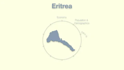 Eritrea MAP revealingmotion graphics data elements Stock Footage 339857948