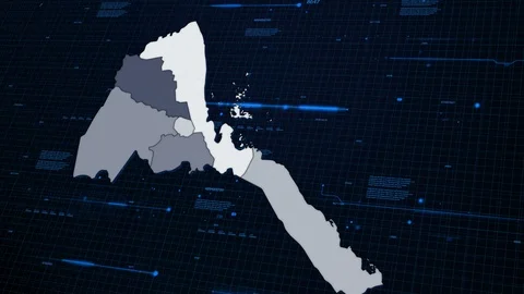 Eritrea network map 動画素材 87976918