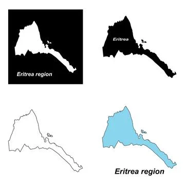 Eritrea region map  design Illustrazione stock