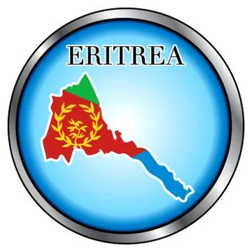 Eritrea Round Button Stock Illustration