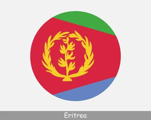Eritrea Round Flag Stock Illustration