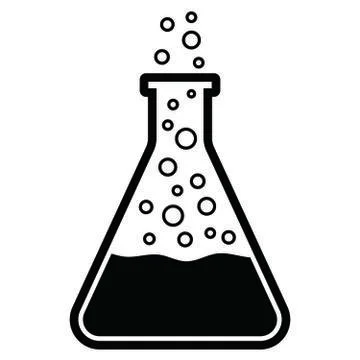 Erlenmeyer conical flask Stock Illustration