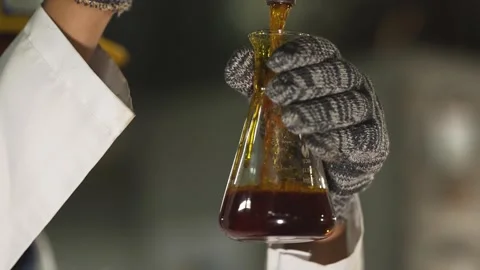 Erlenmeyer Flask Lab Coat Laboratory Stock Footage 344331491
