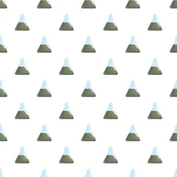 Erlenmeyer flasks chemistry science research seamless pattern Stock Illustration