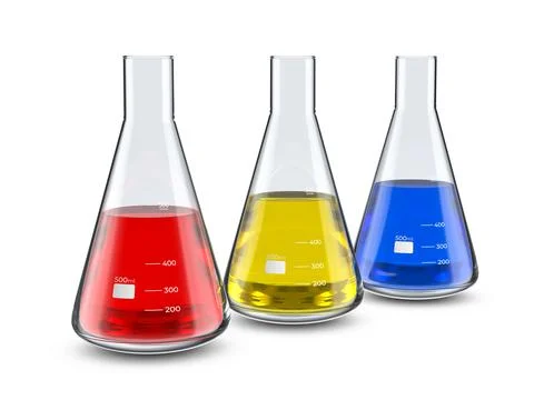 Erlenmeyer flasks Stock Illustration
