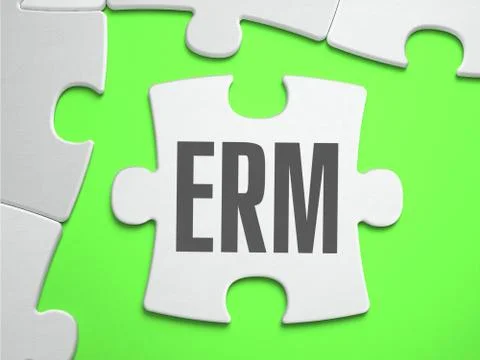 ERM - Jigsaw Puzzle with Missing Pieces Stock Illustration