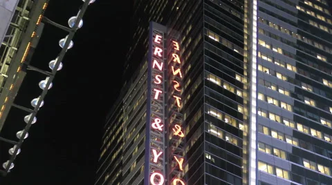 Ernst and Young office Stock Footage 68685260