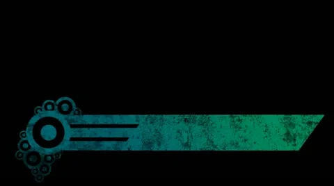 Eroded Circles Animated Lower Third Title Strap - Blue HD Stock Footage 21998685