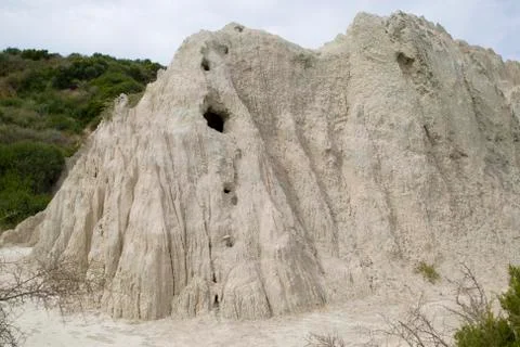 Eroded clay formations Stock Photos