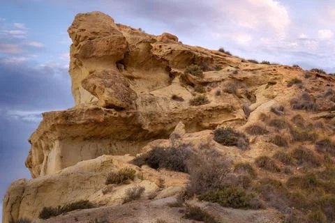 Eroded Desert Rock Formation Foto stock