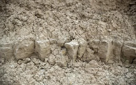 Eroded earth texture Stock Photos