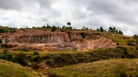 Eroded hills 写真素材