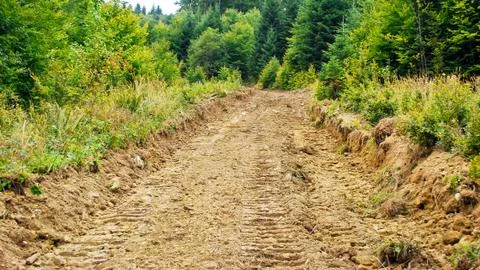 Eroded road Stock Photos