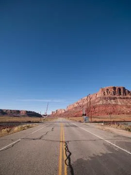 Eroded road Stock Photos