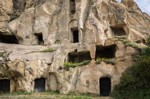 Eroded Rock Homes Stock Photos