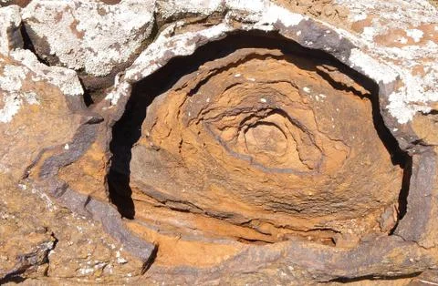 Eroded rock. 库存照片