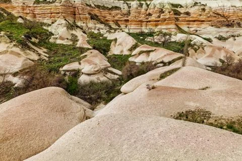 Eroded stone cliffs Stock Photos
