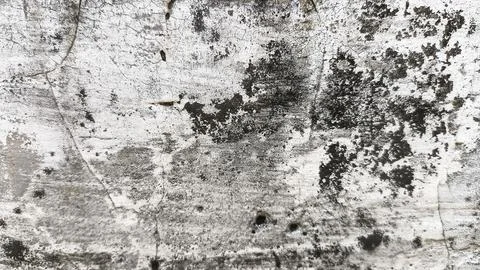 Eroded wall surface with weathered concrete stains and cracks. Vintage grun.. Stock Photos