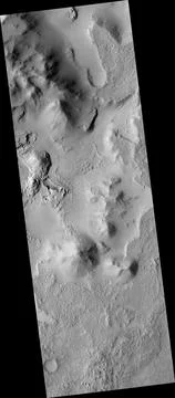 Eroding Crater Fill Foto stock