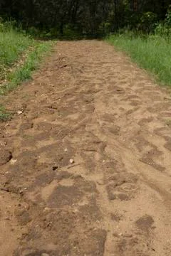 Eroding Hiking Trail Stock Photos