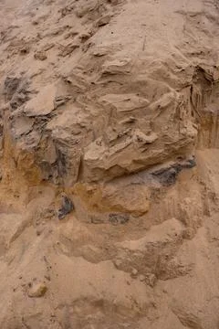 Eroding Sand Dune Close Up Stock Photos