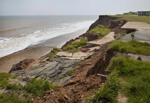 Erosion of cliffs Foto stock