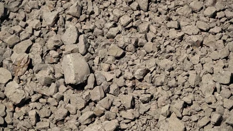 Erosion depression shows broken rocky valley slopes and rugged scree terrain Video stock 339823084