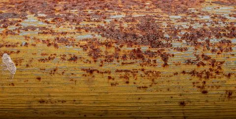 Erosion on weathered iron surface Stock Photos
