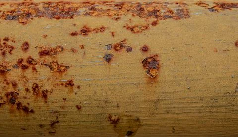 Erosion on weathered iron surface 스톡 사진