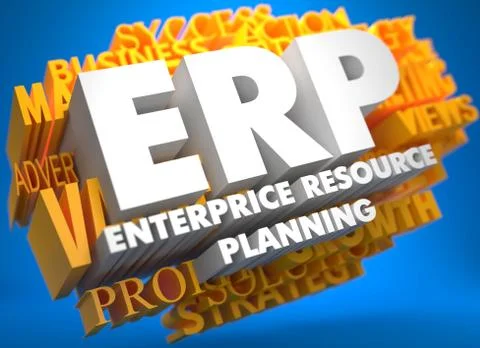 ERP. Business Concept. 스톡 일러스트