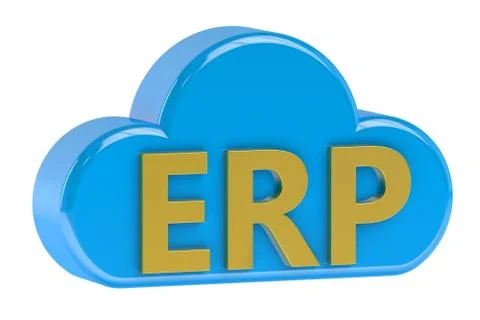 ERP Cloud service concept イラスト素材