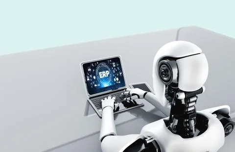 ERP enterprise resource planning software for modish business イラスト素材