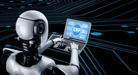 ERP enterprise resource planning software for modish business イラスト素材