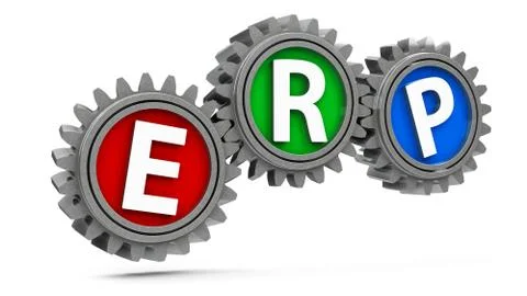 ERP gears Stock Illustration