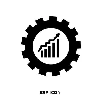 Erp icon vector Stock Illustration