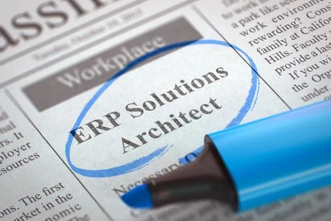 ERP Solutions Architect Join Our Team 스톡 일러스트