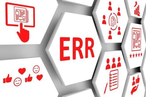 ERR concept cell background 3d illustration Stock Illustration