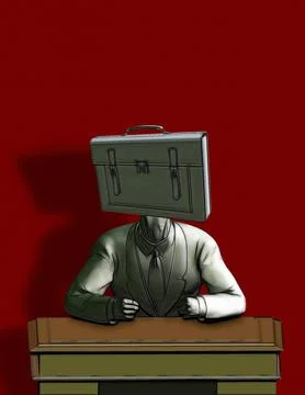 Errand-boy, special messenger, runner, express, carrier, messenger, courier Stock-Illustration