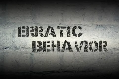 Erratic behavior gr 库存插图