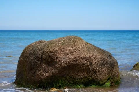 Erratic block - Baltic Sea Stock Photos
