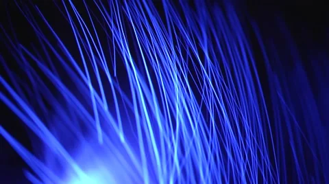 Erratic light trails from optic fibres. Stock Footage 64711320