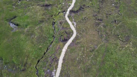 Errigal mountain path  Stock Footage 253175640