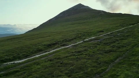 Errigal mountain path  Stock Footage 253175650