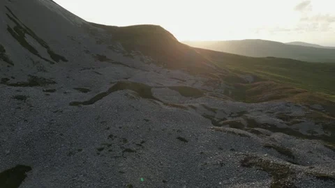 Errigal mountain sunset Stock Footage 253175578